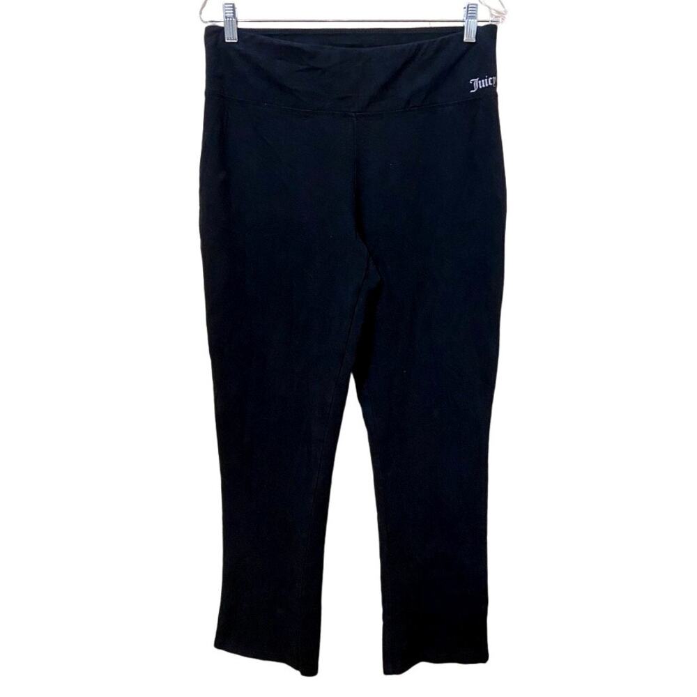 Juicy Couture Pull On High Waisted Cropped Leggings Black Women's Plus Size XXL